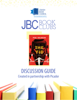 discussion guide - Jewish Book Council