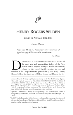 henry rogers selden