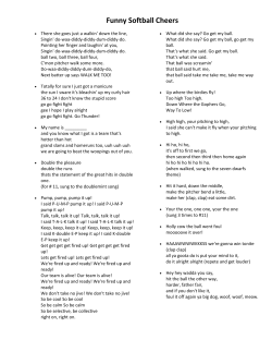 Funny Softball Cheers - Softball Performance