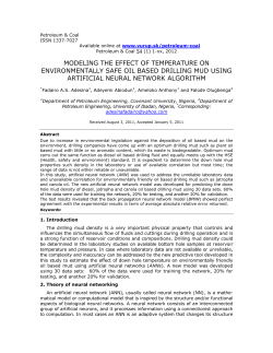 Down-hole Density Prediction of Environmentally Friendly Oil Based