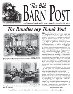 The Rundles say Thank You!