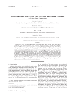 Dynamical Response of the Oceanic Eddy Field to the North Atlantic
