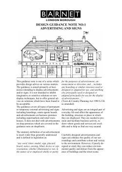 DGN 1 - Advertising and Signs