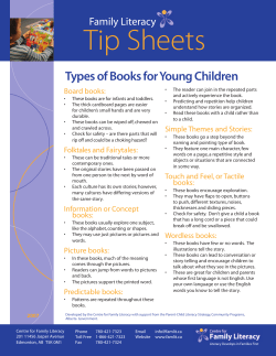 Tip Sheets - Centre for Family Literacy