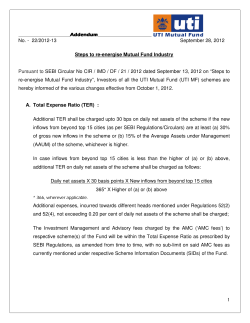 Addendum 1 No. - 22/2012-13 September 28, 2012 Steps to re