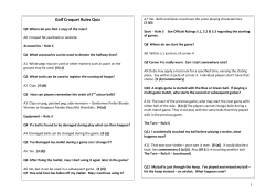 Golf Croquet Rules Sessions