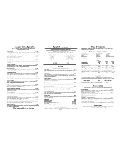 the pdf - Angie`s Restaurant Castle Rock
