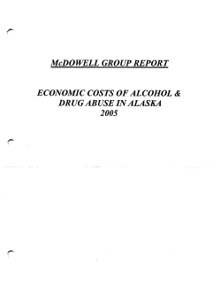 McDowell Group Report, Economic Cost of Drug and Alcohol Abuse