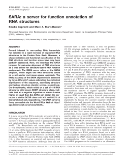 SARA: a server for function annotation of RNA structures