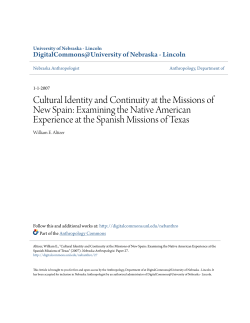 Cultural Identity and Continuity at the Missions of New Spain