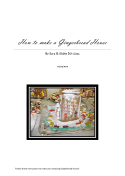 How to make a Gingerbread House