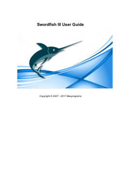 Swordfish III User Guide