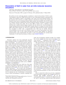 Dissociation of NaCl in water from ab initio