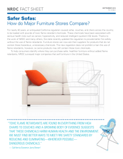 NRDC: Safer Sofas - How do Major Furniture Stores Compare?