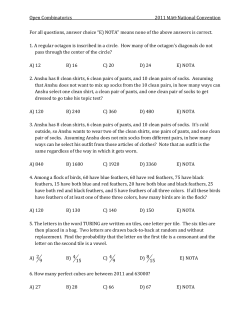 Test - Mu Alpha Theta