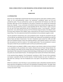 From a Hybrid System To a Pure Presidential System