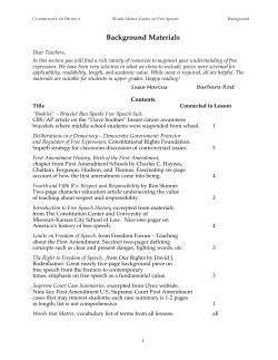 Background Materials - Classroom Law Project