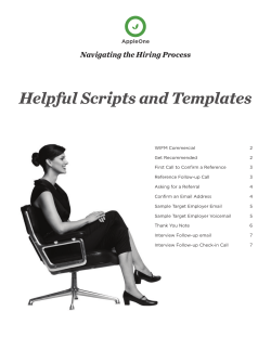 Helpful Scripts and Templates