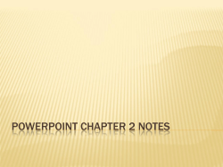 powerpoint chapter 2 notes