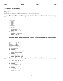 Ch2 Function Review Part 1