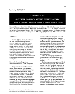 LYMPHSPIRATION ARE THERE LYMPHATIC VESSELS IN THE