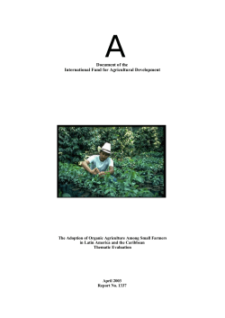 301078 v. 1 Organic Agriculture - FINAL.DOC