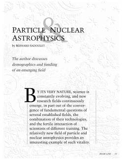 PARTICLE NUCLEAR ASTROPHYSICS