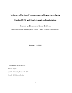 Influence of Surface Processes over Africa on