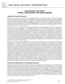 hsa bank account information