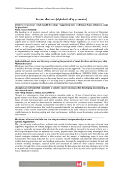 Session abstracts (alphabetical by presenter)