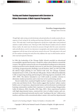 Sample Article - National Council of Teachers of English