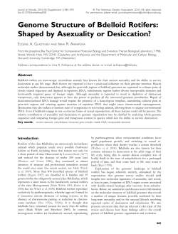 Genome Structure of Bdelloid Rotifers: Shaped by Asexuality or
