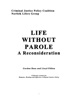 life without parole - The Real Cost of Prisons Project