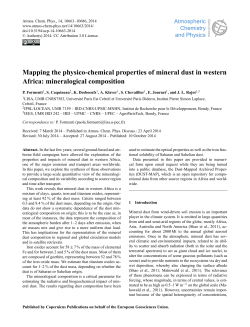 Mapping the physico-chemical properties of mineral dust in western