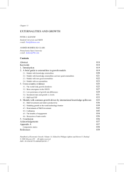 Externalities and Growth