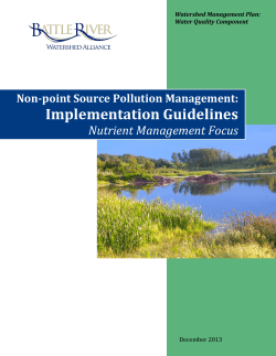 Non-point Source Pollution Management