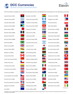 Dynamic Currency Conversion (DCC)