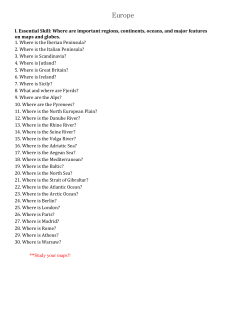 Europe - WorldGeographyGold