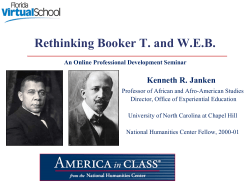 Rethinking Booker T. and WEB