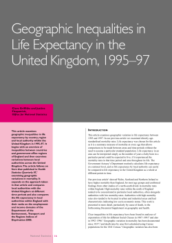 Geographic Inequalities in Life Expectancy in the United Kingdom