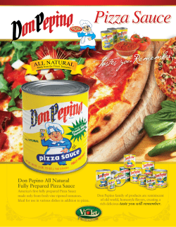 Pizza Sauce - Don Pepino