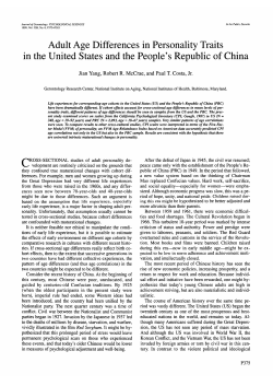 Adult Age Differences in Personality Traits in the United States and