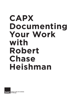 CAPX Documenting Your Work with Robert Chase Heishman