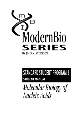 Molecular Biology of Nucleic Acids