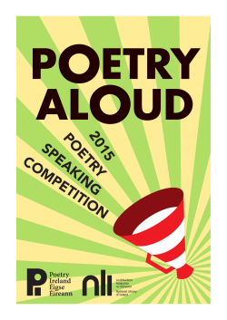2015 Competition Speaking poetry