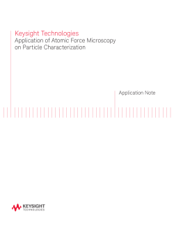 Application of AFM on Particle Characterization