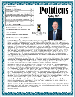 Spring 2015 - Providence College