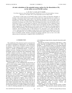 Ab initio calculation of the potential energy surface for the