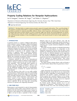Property Scaling Relations for Nonpolar Hydrocarbons