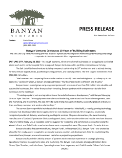 press release - Banyan Ventures